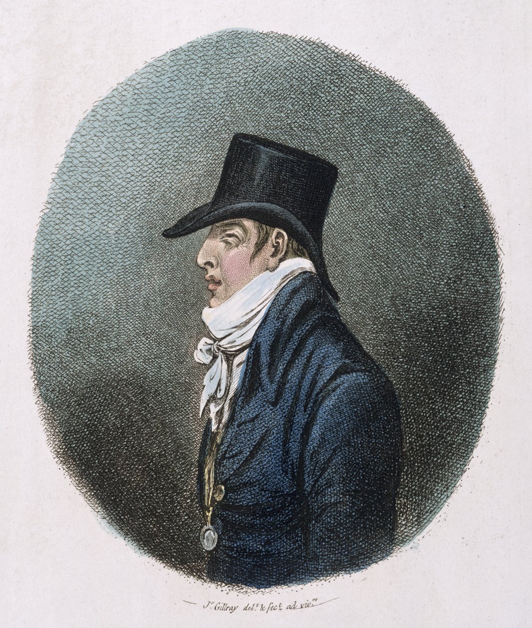 Portret wydany przez Hannah Humphrey w 1799 r. (akwaforta ręcznie kolorowana) autorstwa James Gillray
