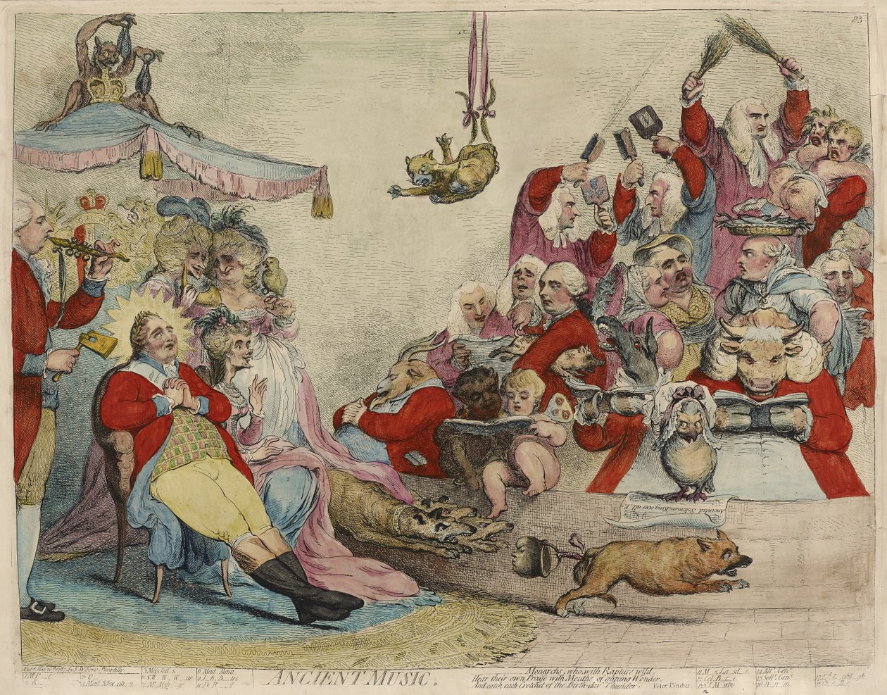 Muzyka dawna [recto] autorstwa James Gillray