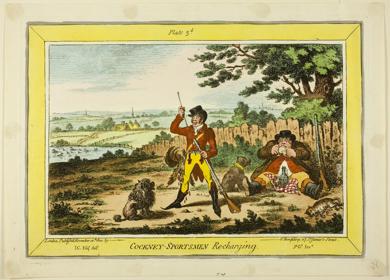 Doładowanie Cockney Sportsmen autorstwa James Gillray