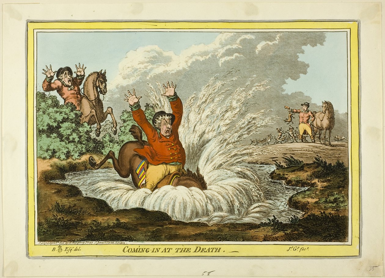 Wchodząc w śmierć autorstwa James Gillray