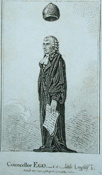 Doradca Kto - to znaczy mały i sam i, wyd. J. Wright w 1798 r. (akwaforta) autorstwa James Gillray