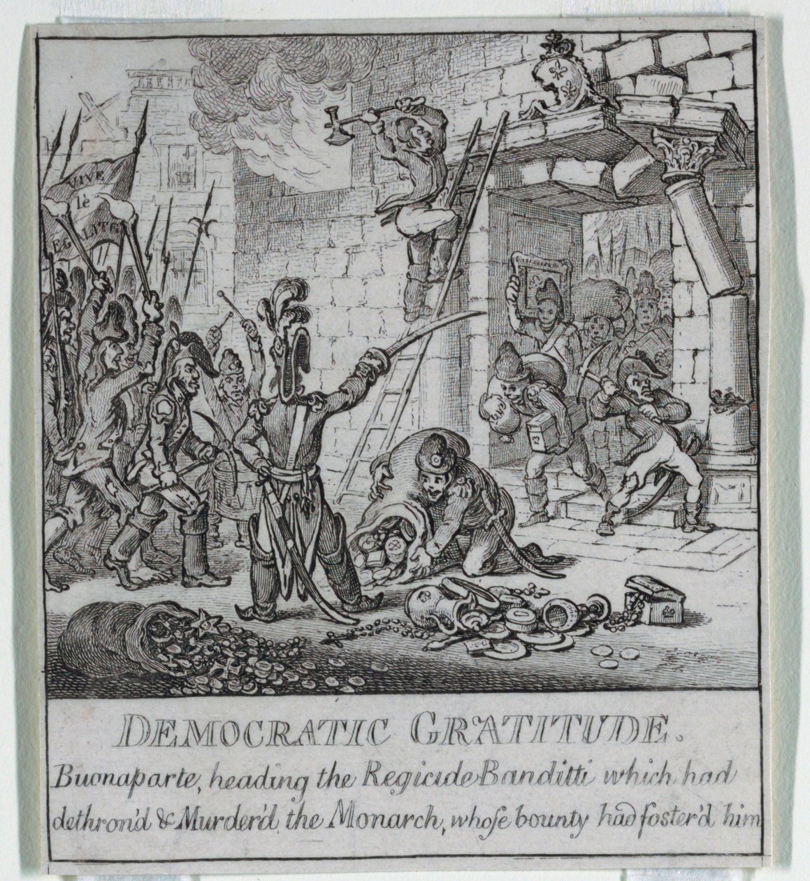 „Demokracja, czyli szkic autorstwa James Gillray