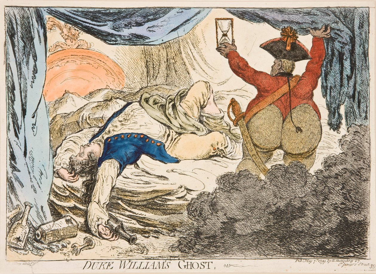 Duch księcia Williama autorstwa James Gillray