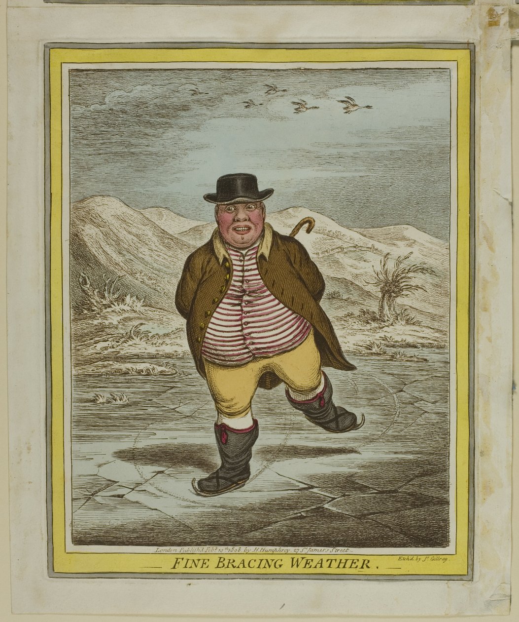 Dobra pogoda usztywniająca autorstwa James Gillray