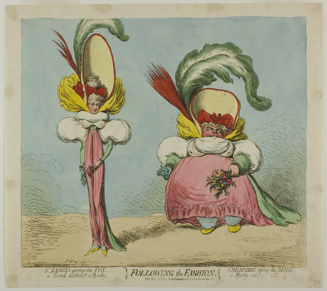 Podążanie za modą autorstwa James Gillray