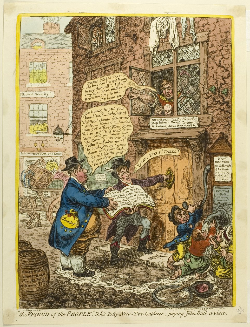 Przyjaciel Ludzi autorstwa James Gillray