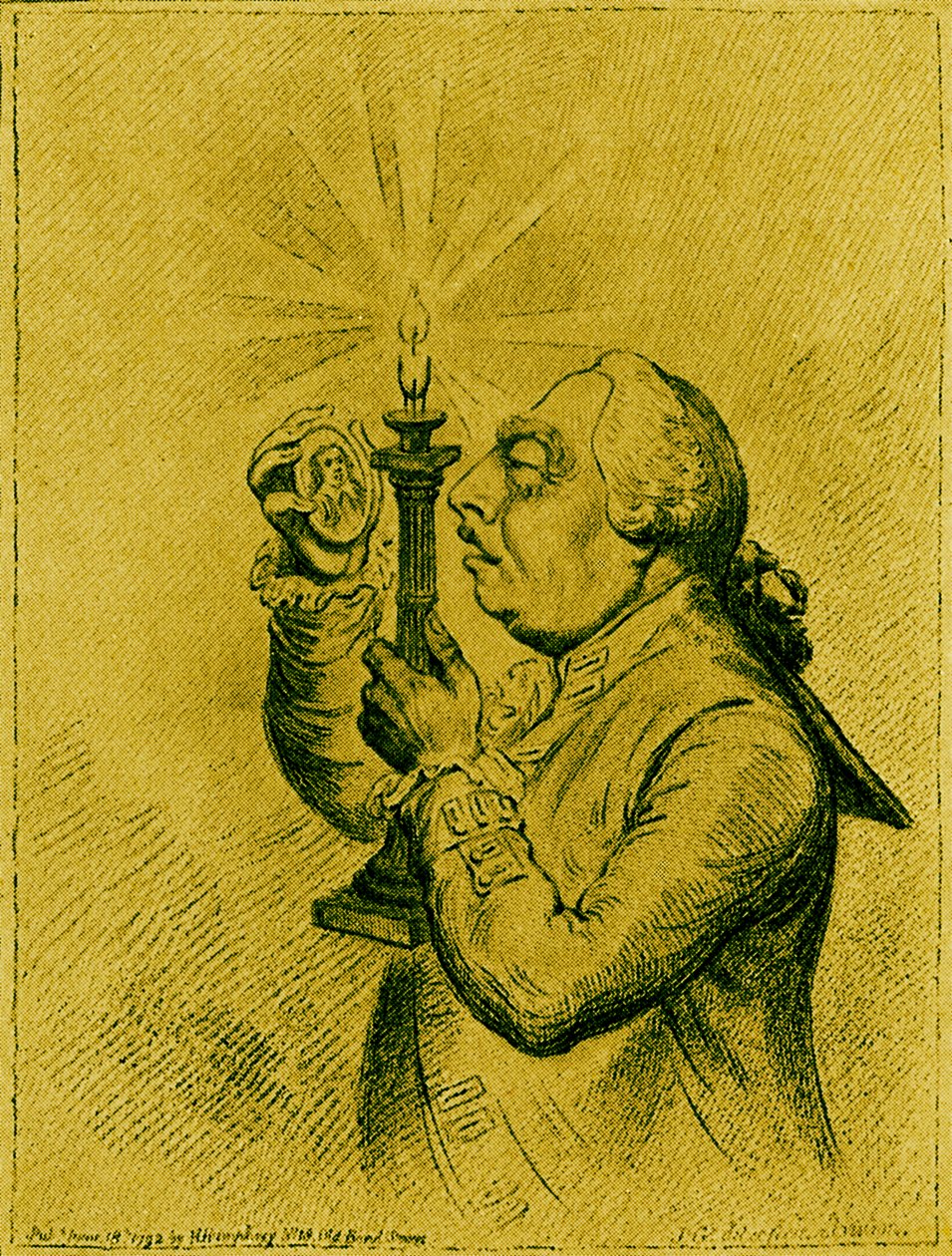 Karykatura Jerzego III autorstwa Jamesa Gillray autorstwa James Gillray