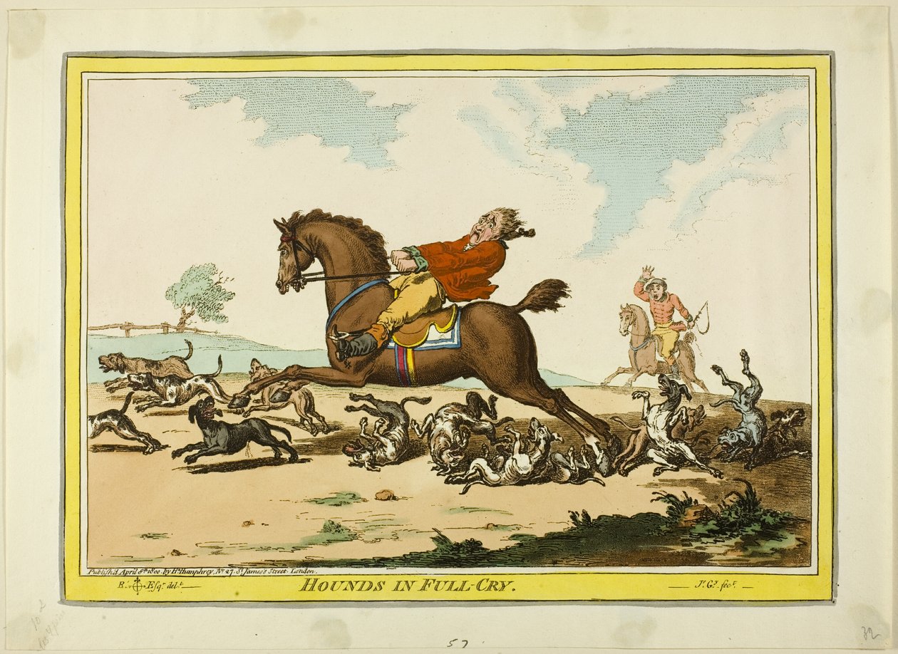 Ogary w pełnym płaczu autorstwa James Gillray