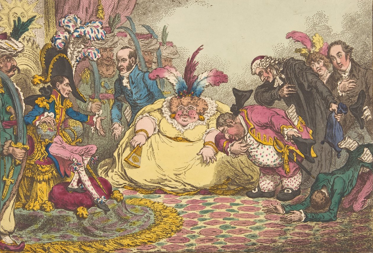 Wprowadzenie Citizen Volpone & His Suite, Paris.-Vide, The Moniteur, & ..., 15 listopada 1802. autorstwa James Gillray