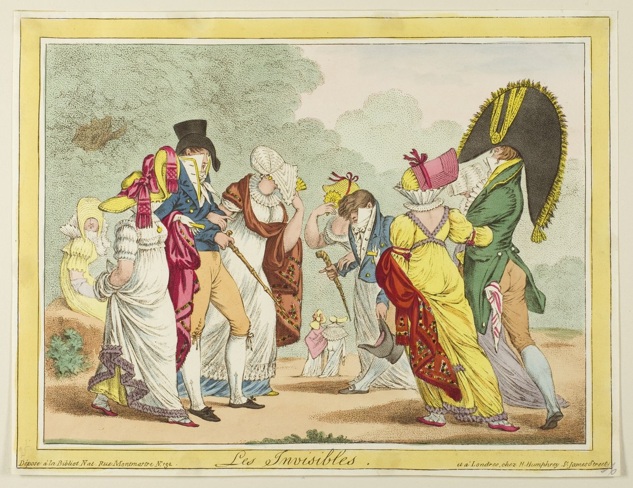 Niewidzialni autorstwa James Gillray