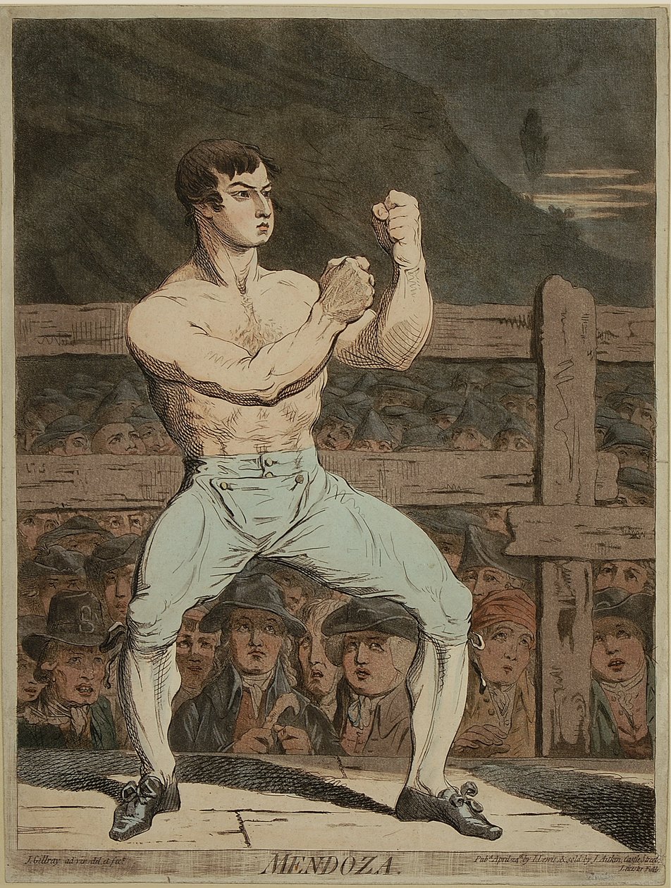 Mendoza (akwatinta) autorstwa James Gillray
