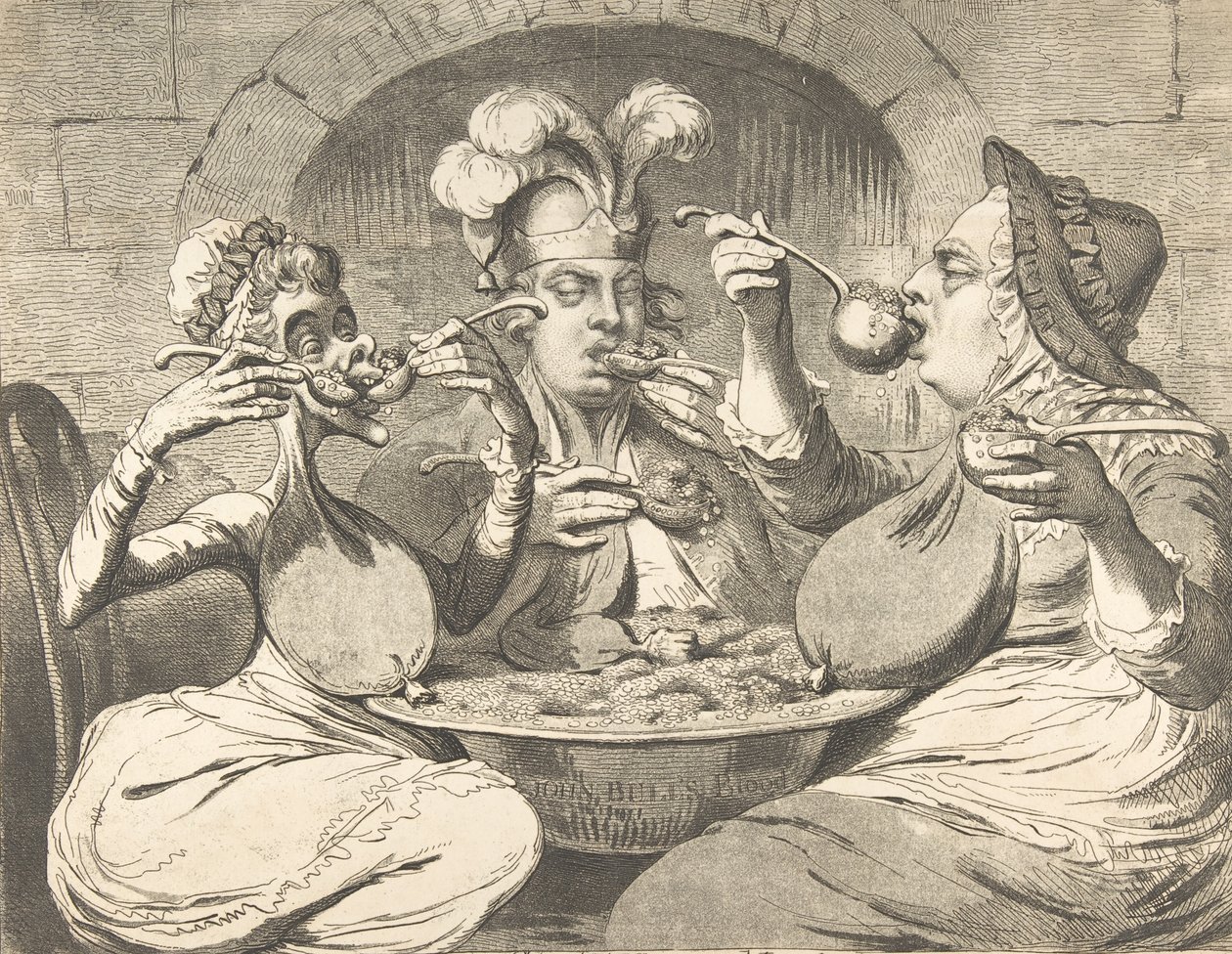Potworne raki na nowej uczcie koalicyjnej, 29 maja 1787 r., 29 maja 1787 r. autorstwa James Gillray