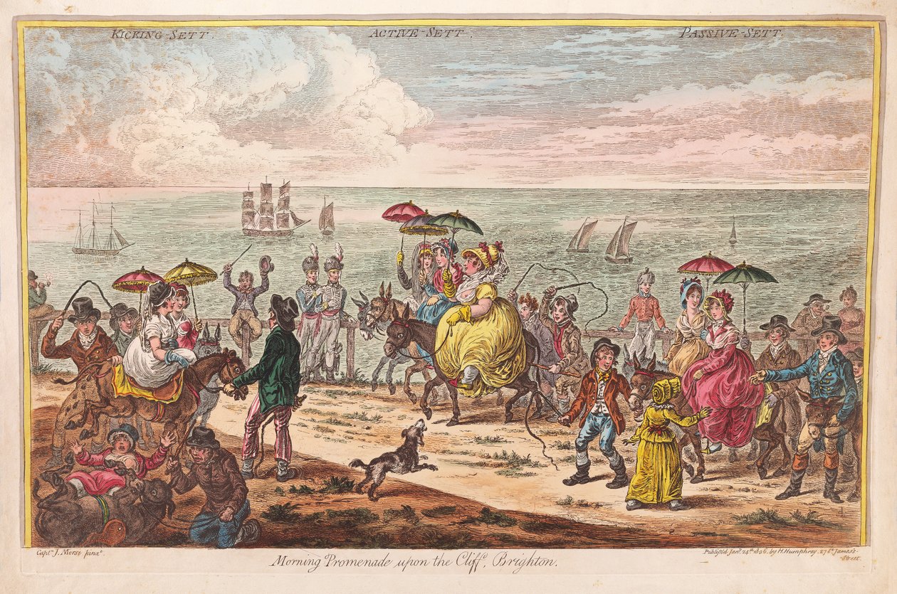 Poranna Promenada na Klifie, Brighton, według kapitana J. Morse