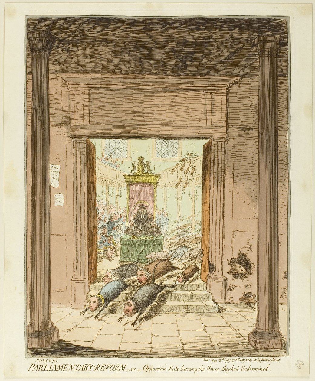 Reforma parlamentarna autorstwa James Gillray