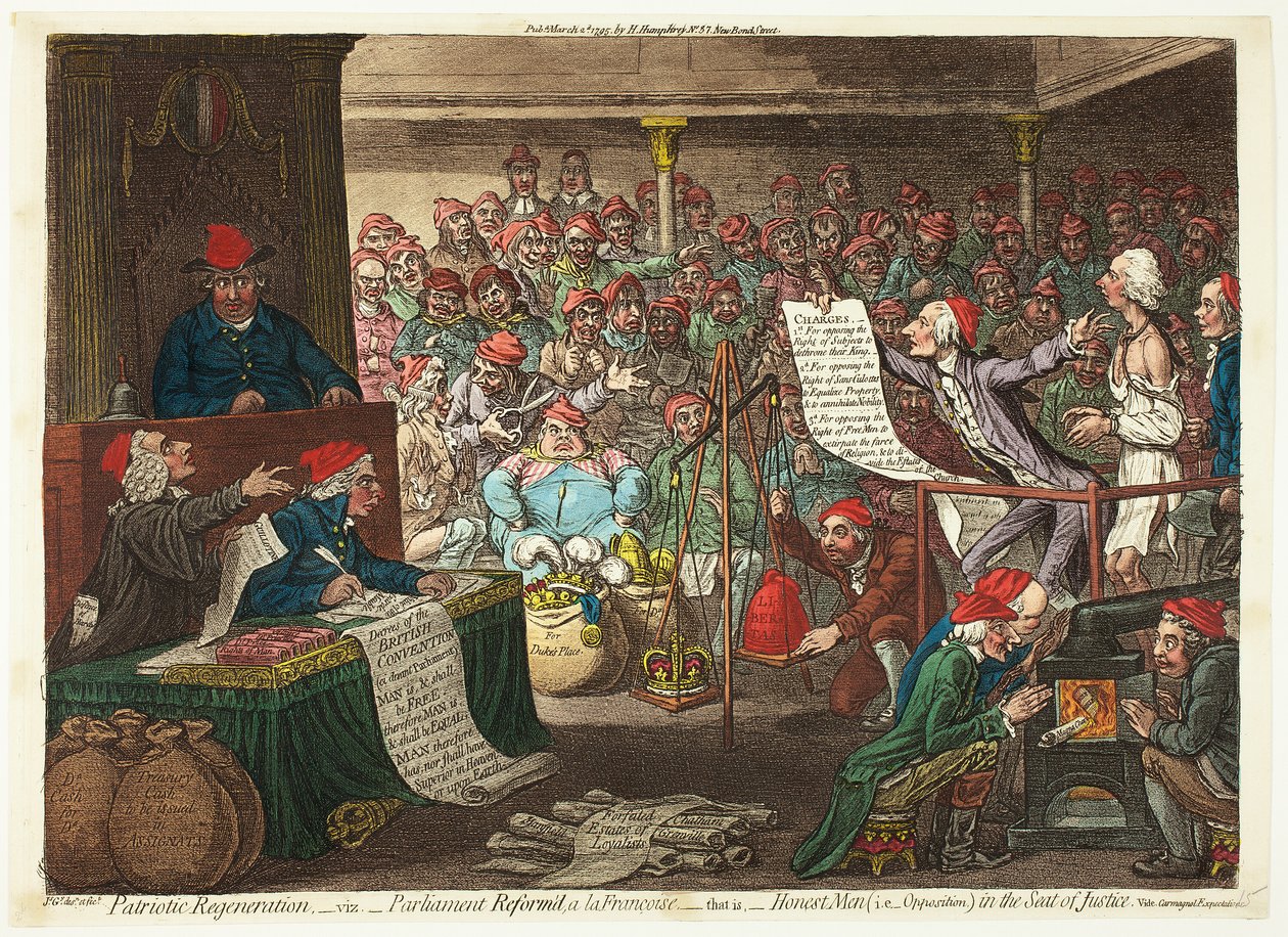 Patriotyczna Regeneracja, czyli Parlament zreformowany a la Françoise... autorstwa James Gillray