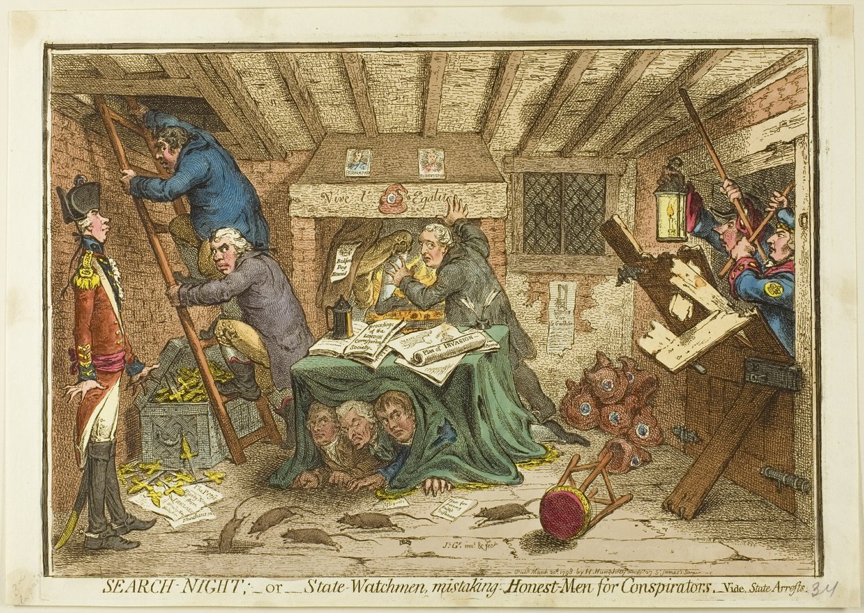 Search-Night autorstwa James Gillray
