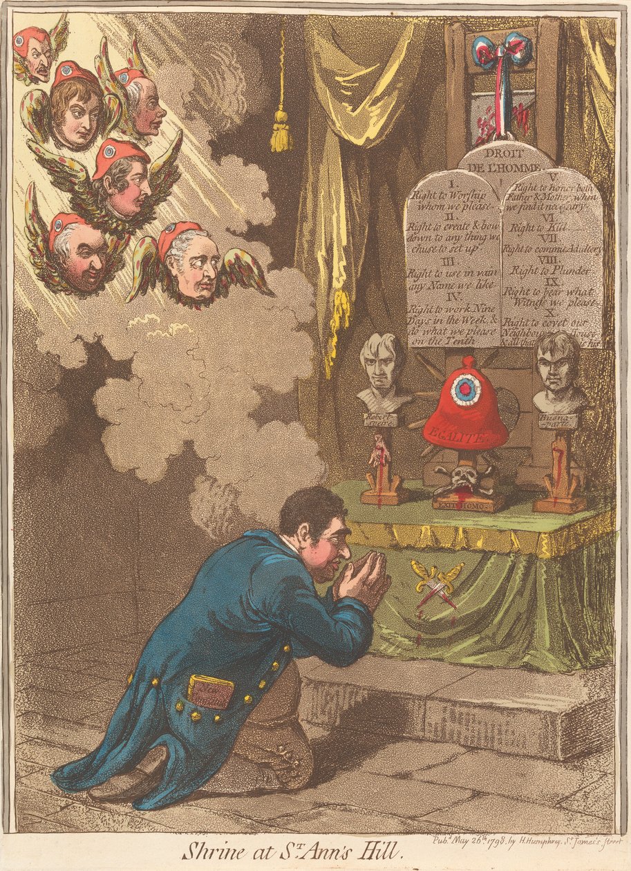 Sanktuarium na Wzgórzu św. Anny autorstwa James Gillray
