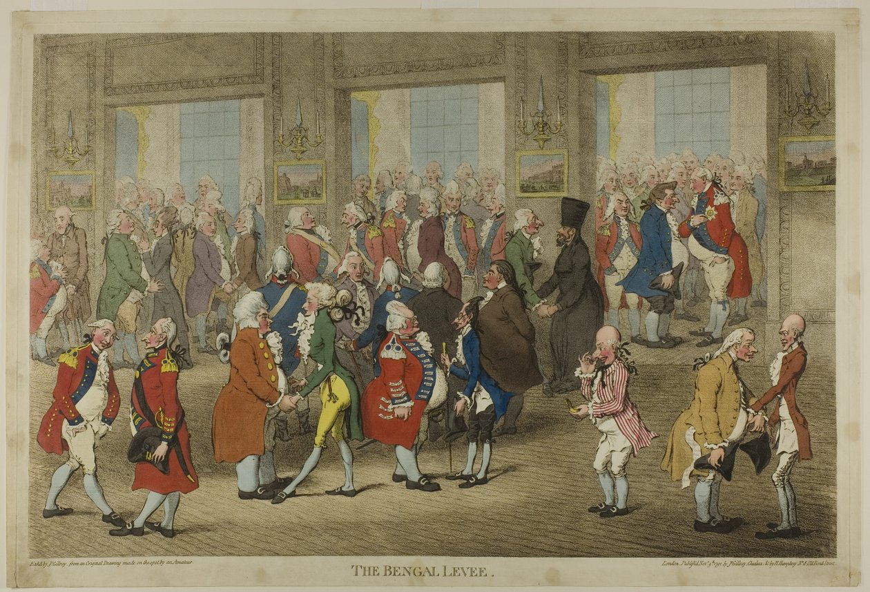 Bengal Levee autorstwa James Gillray