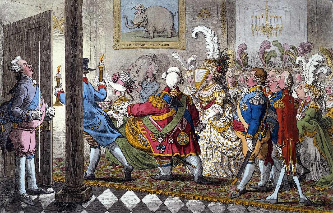 Noc weselna autorstwa James Gillray