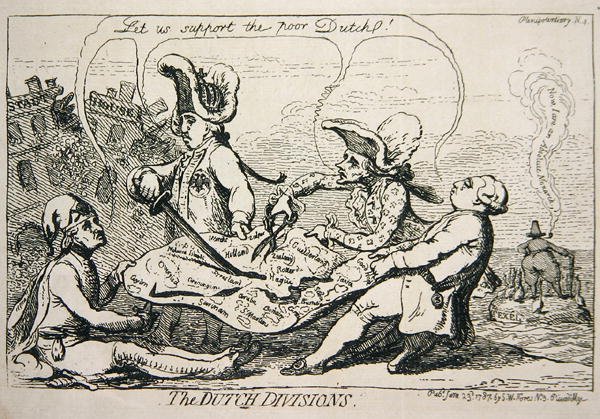 Dywizje holenderskie autorstwa James Gillray