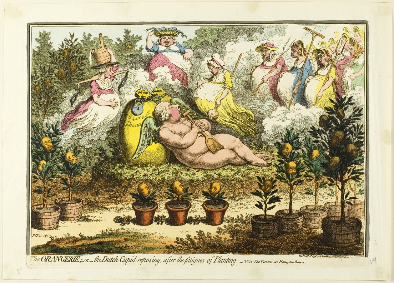 Oranżeria autorstwa James Gillray
