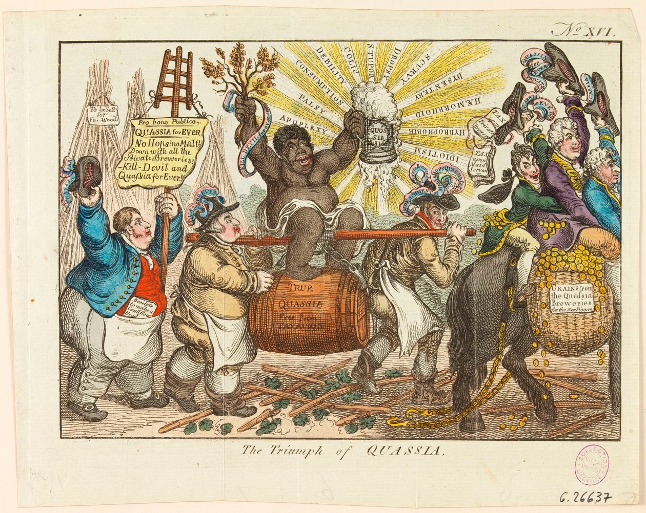 Triumf kwasji autorstwa James Gillray