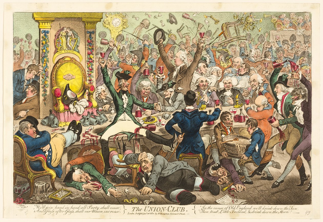 Klub Unii autorstwa James Gillray