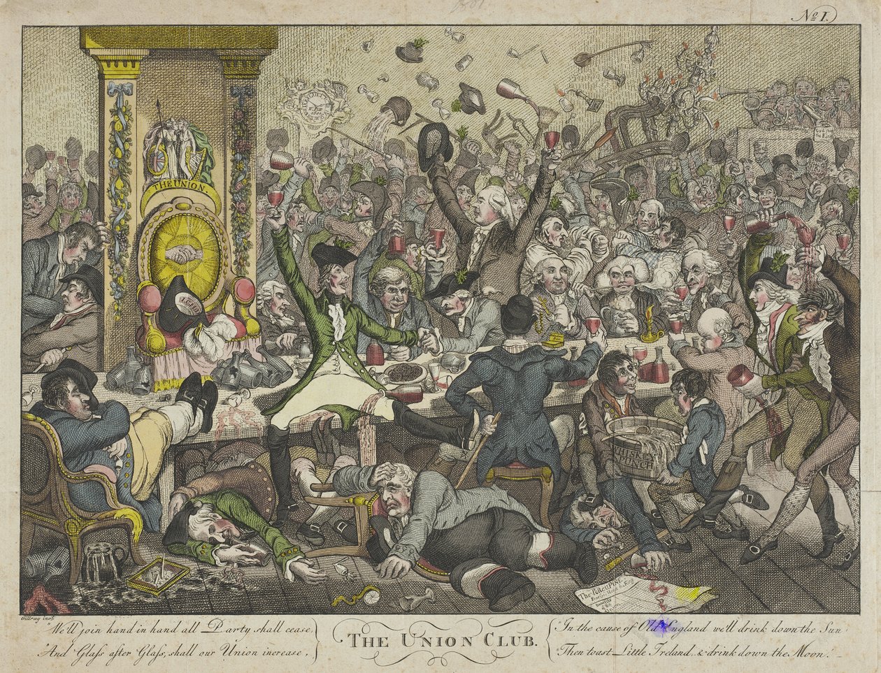 Klub Union autorstwa James Gillray