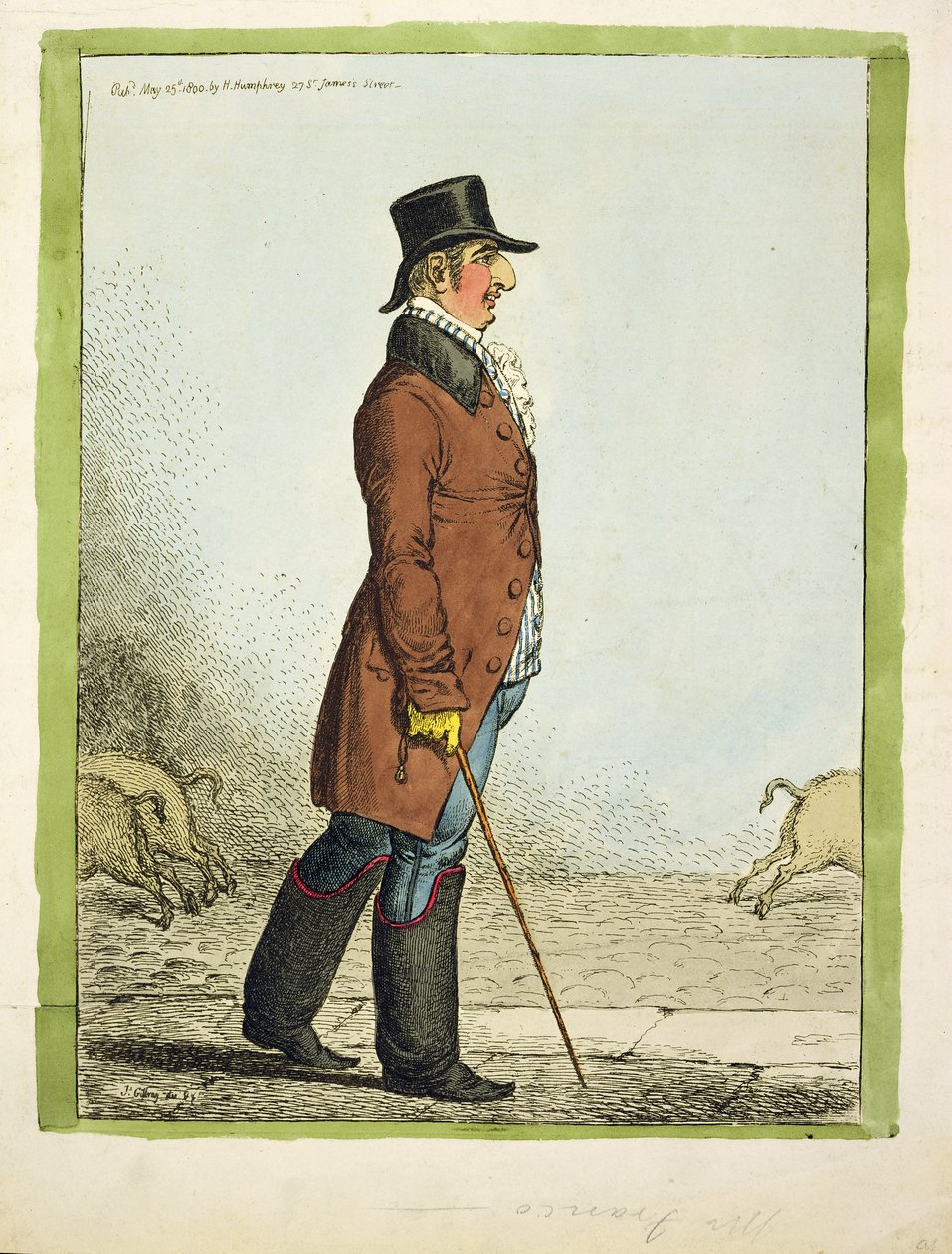 Bez tytułu, wydane przez Hannah Humphrey, 1800 autorstwa James Gillray