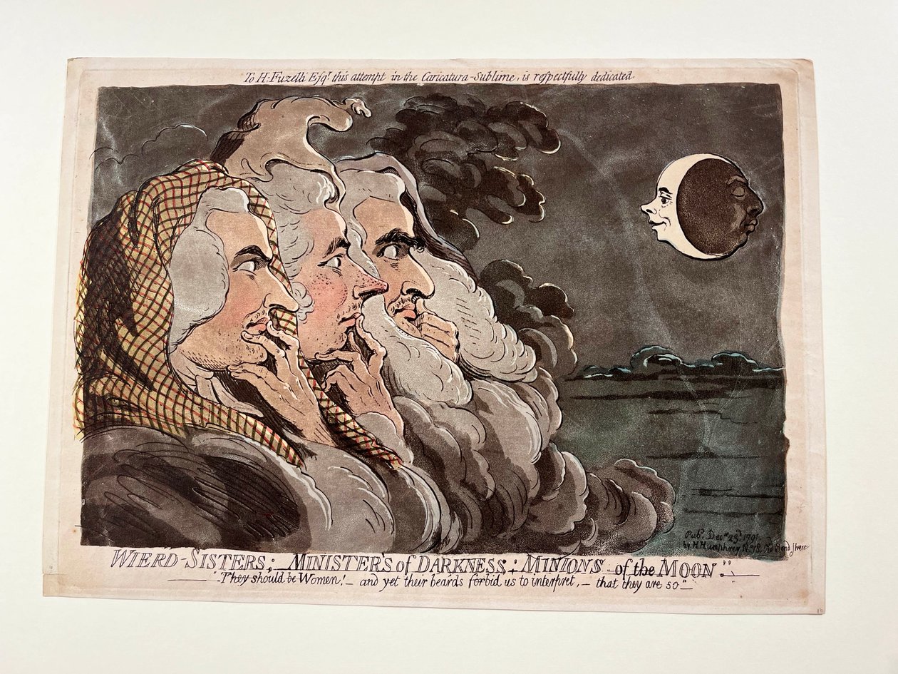 Dziwne Siostry; Słudzy Ciemności; Sługusy Księżyca autorstwa James Gillray