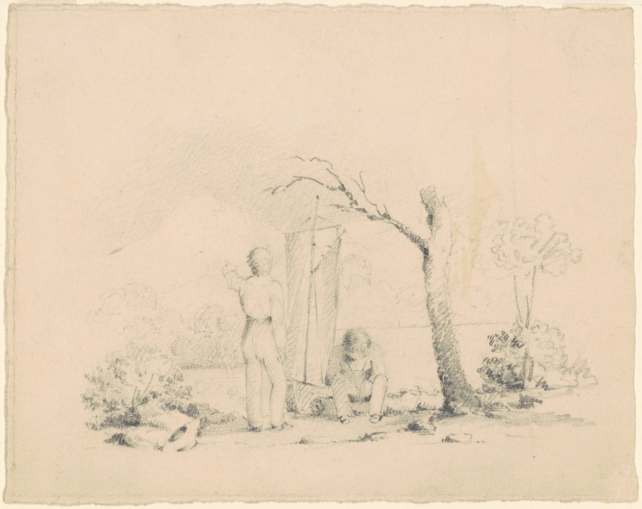 Chłopcy z łódką autorstwa James Goodwyn Clonney