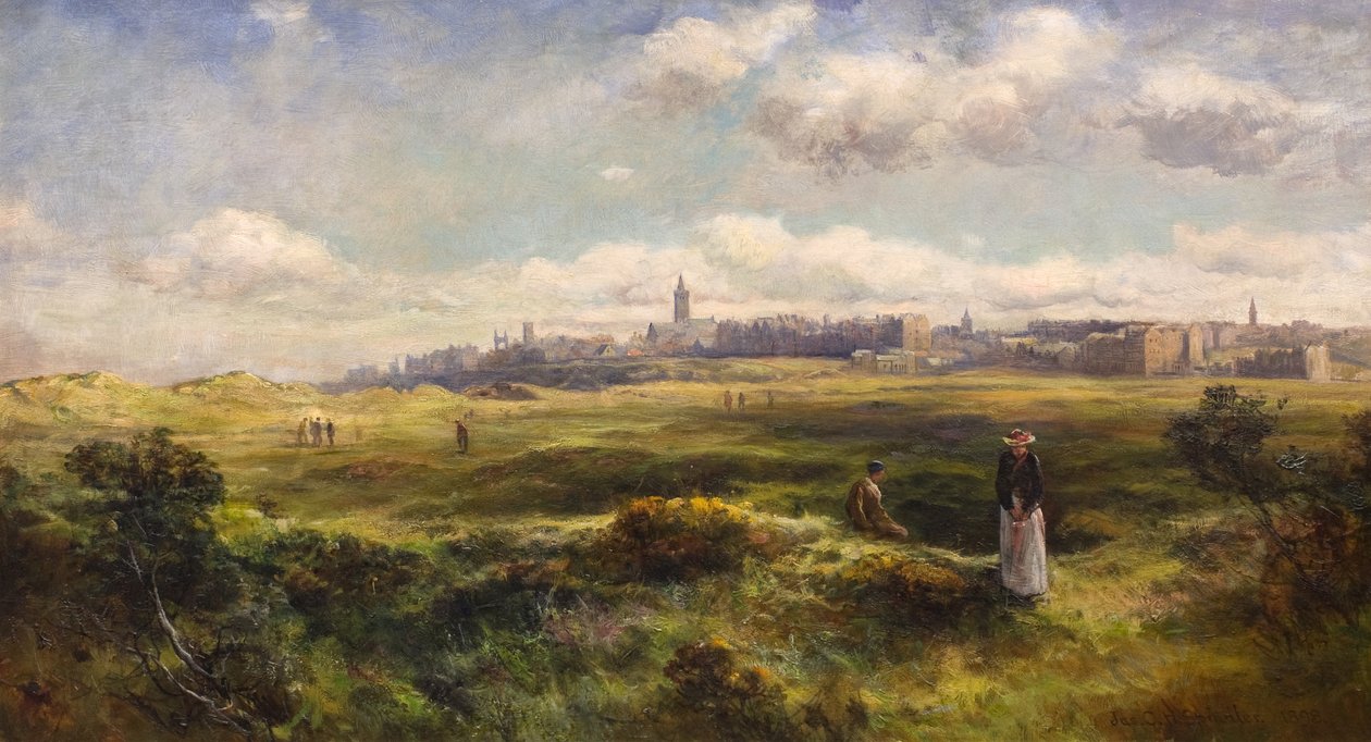 St Andrews z pola golfowego autorstwa James Gustavus Hope Spindler