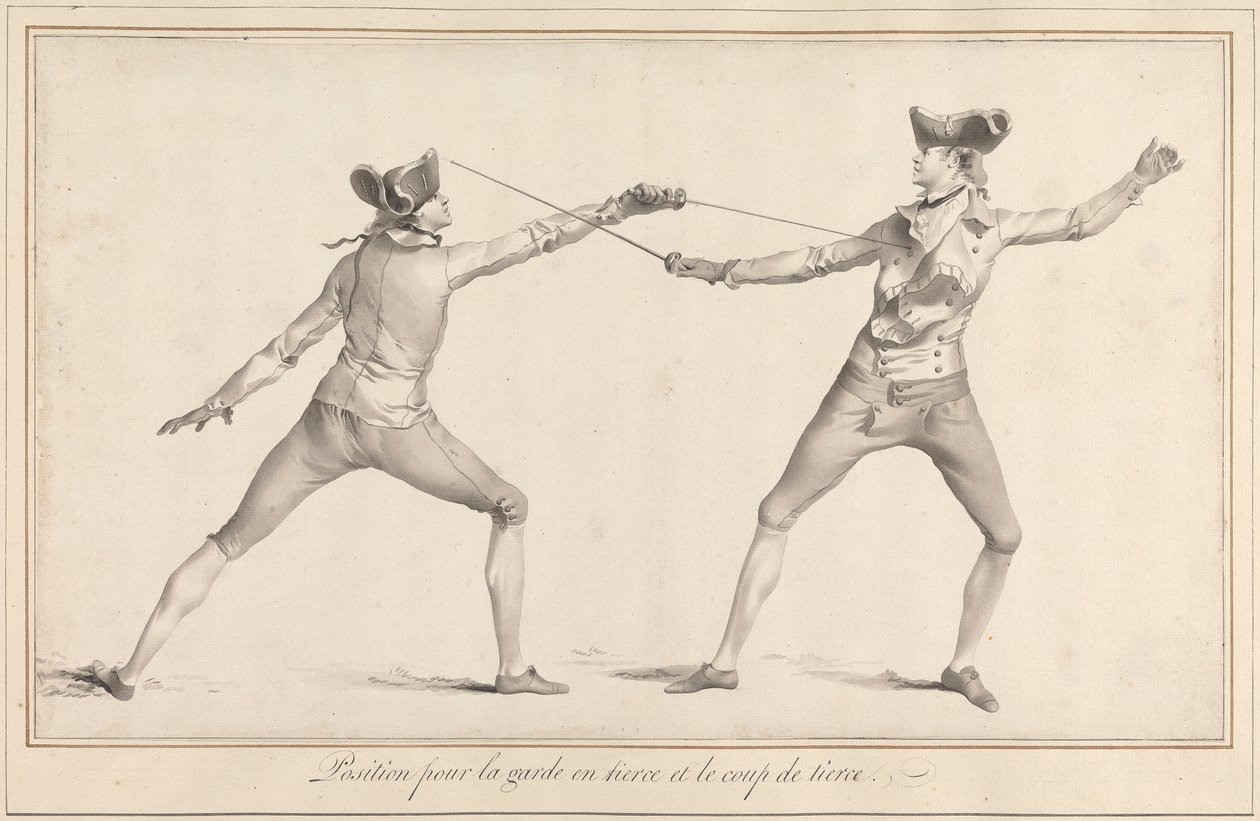 Stanowisko dla Garde en Tierce i Coup de Tierce autorstwa James Gwin