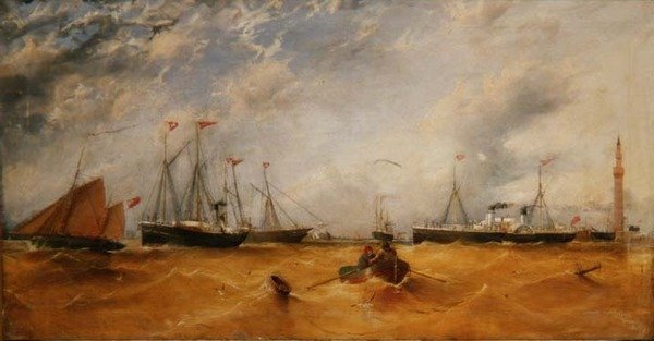 Wysyłka na północ od portu Grimsby autorstwa James H. Wheldon