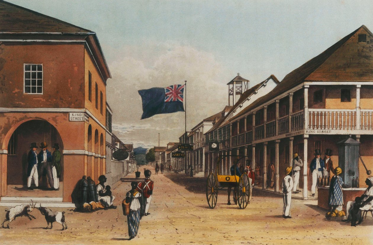 Malownicze zwiedzanie wyspy Jamajka, z rysunków wykonanych w latach 1820 i 1821, 1820-21 autorstwa James Hakewill