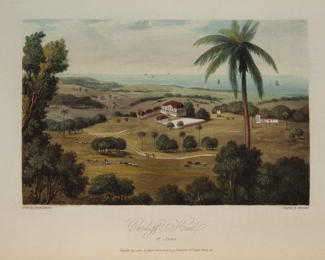 Cardiff Hall, St. Anns autorstwa James Hakewill