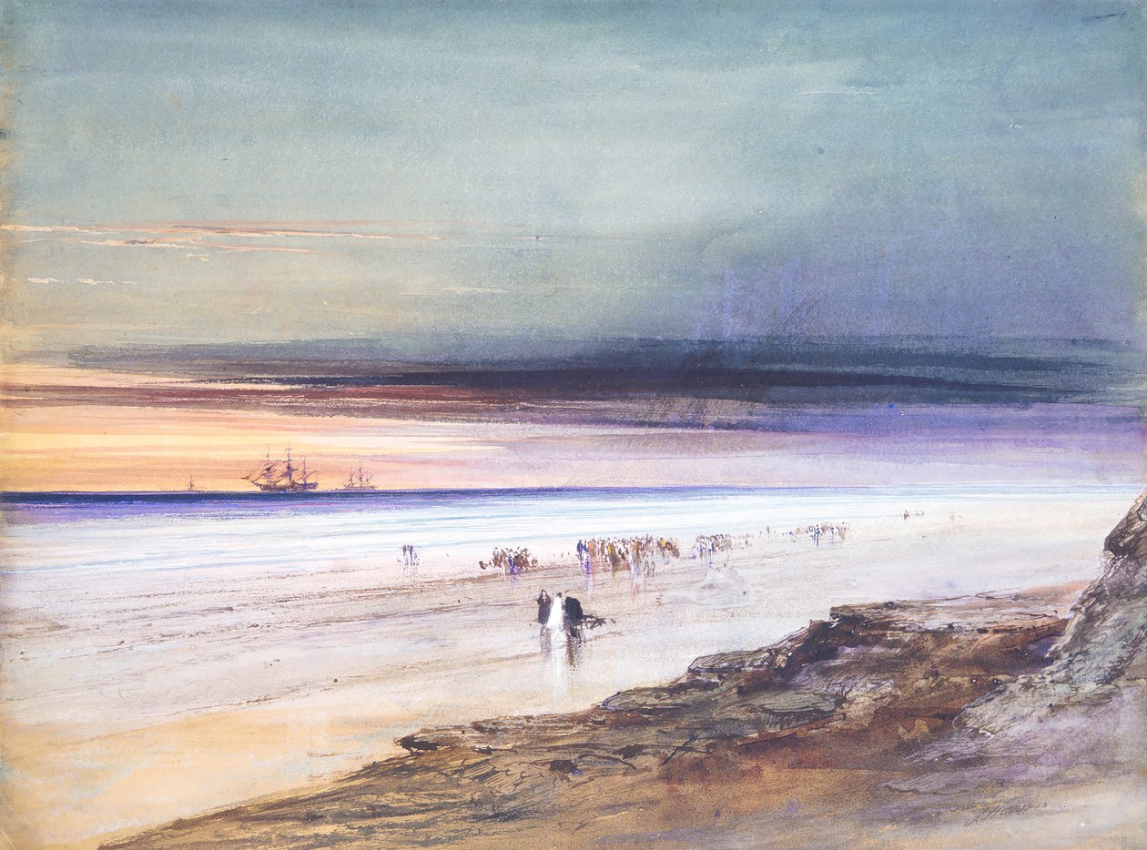 Scena na plaży, ca. 1865. autorstwa James Hamilton