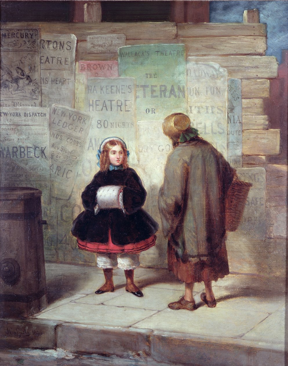 Chodniki Nowego Jorku lub „Rich Girl, Bied Girl” autorstwa James Harvey Cafferty