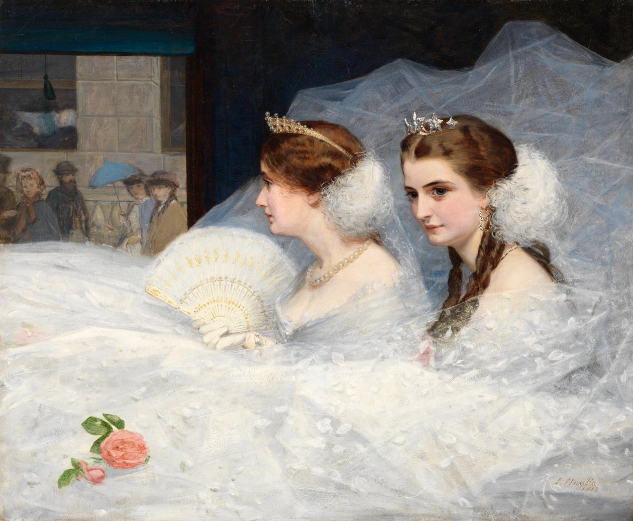 Pójście do salonu, 1863 autorstwa James Hayllar