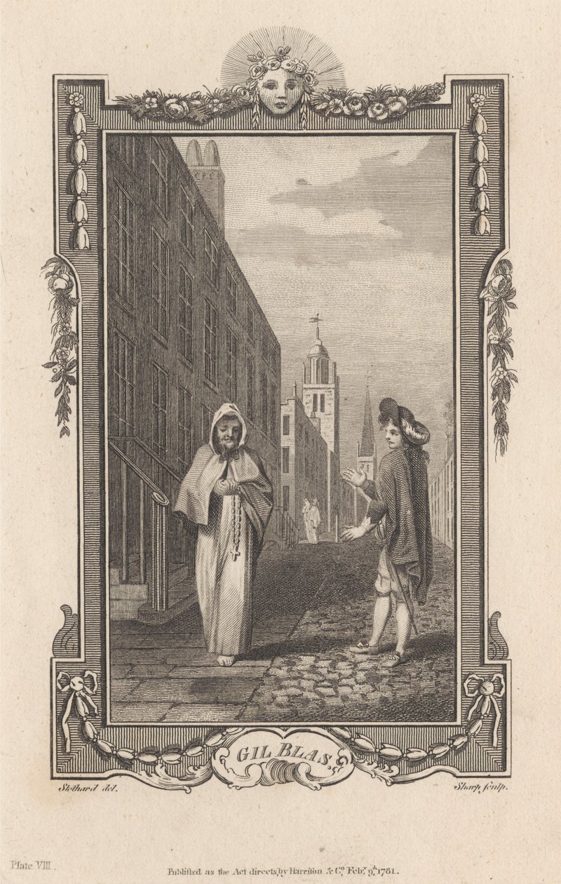 Ilustracje do „Gil Blas”, rycina VIII autorstwa James Heath