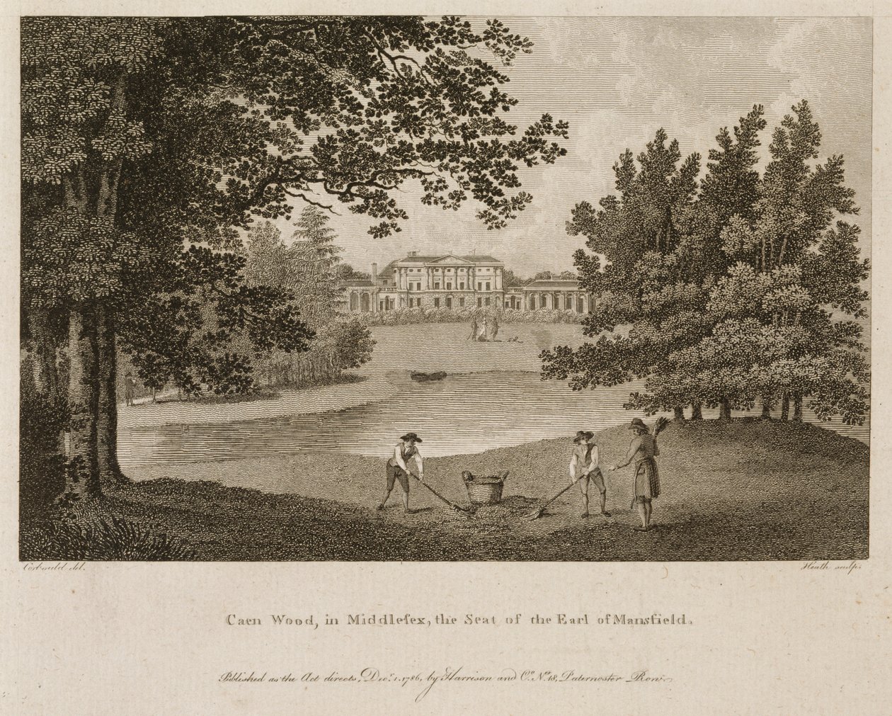 Kenwood House, Hampstead, Londyn, 1786 autorstwa James Heath