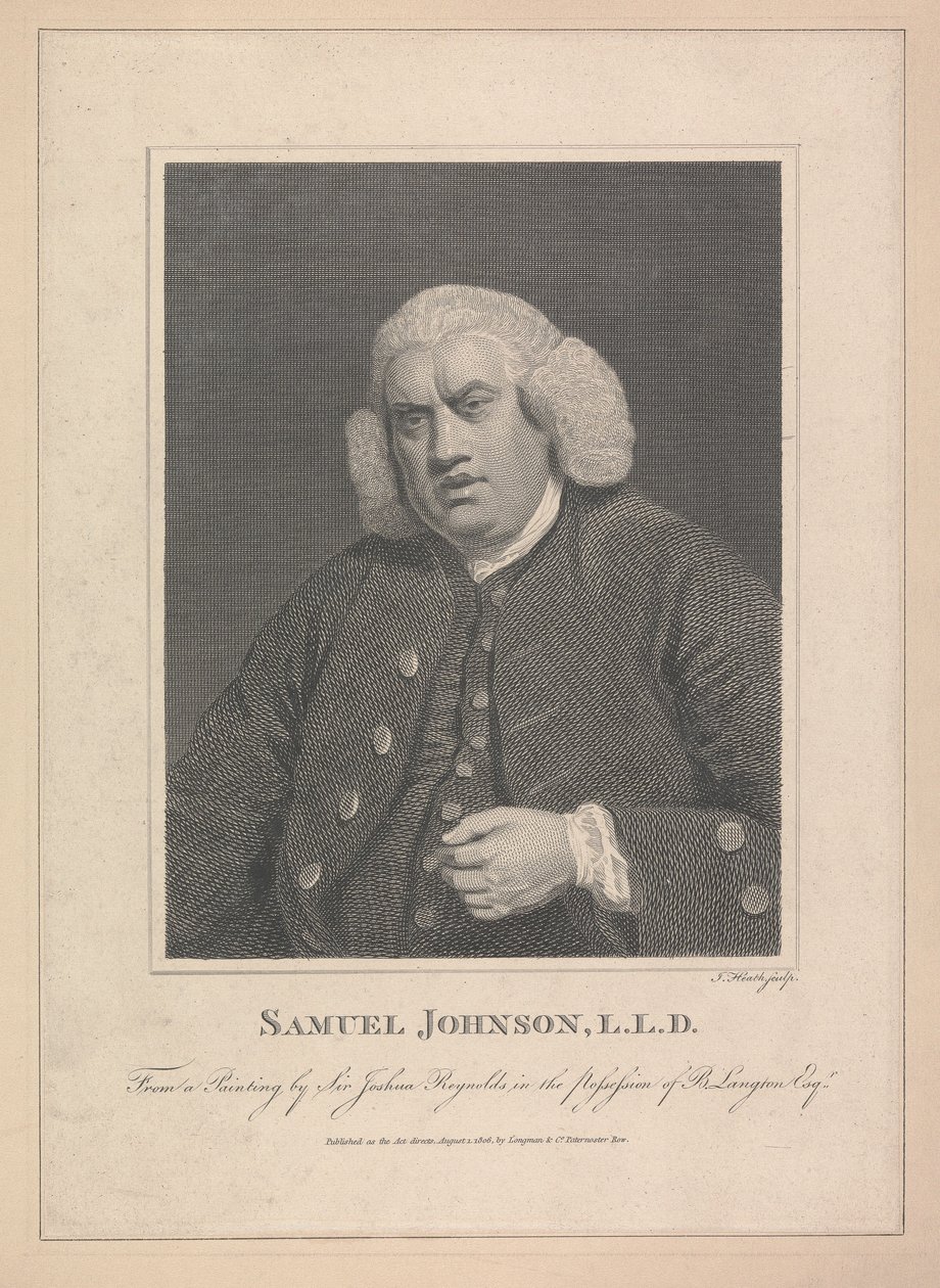 Samuel Johnson autorstwa James Heath
