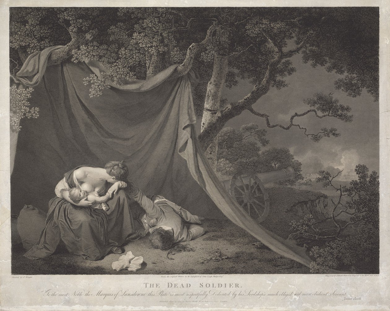 Martwy żołnierz autorstwa James Heath