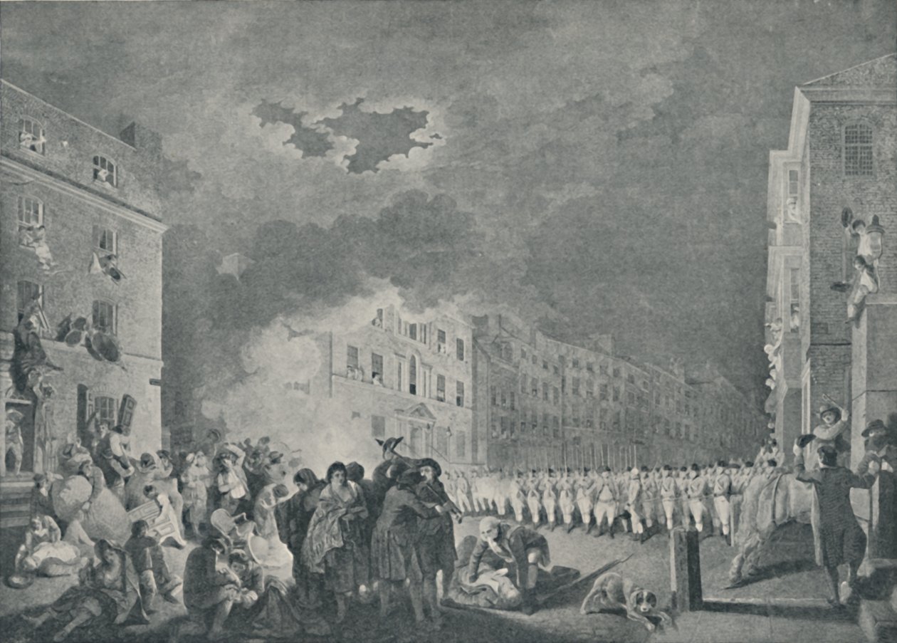 Zamieszki na Broad Street, 7 czerwca 1780, 1920 autorstwa James Heath