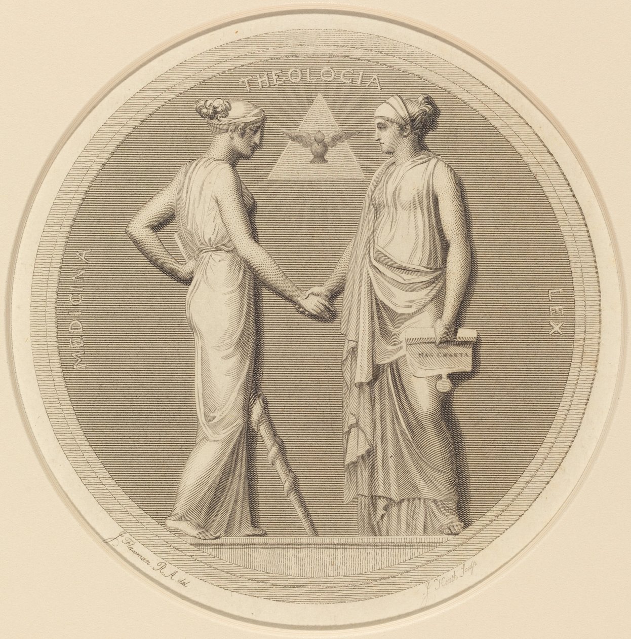 Medycyna - Teologia - Prawo autorstwa James Heath after John Flaxman