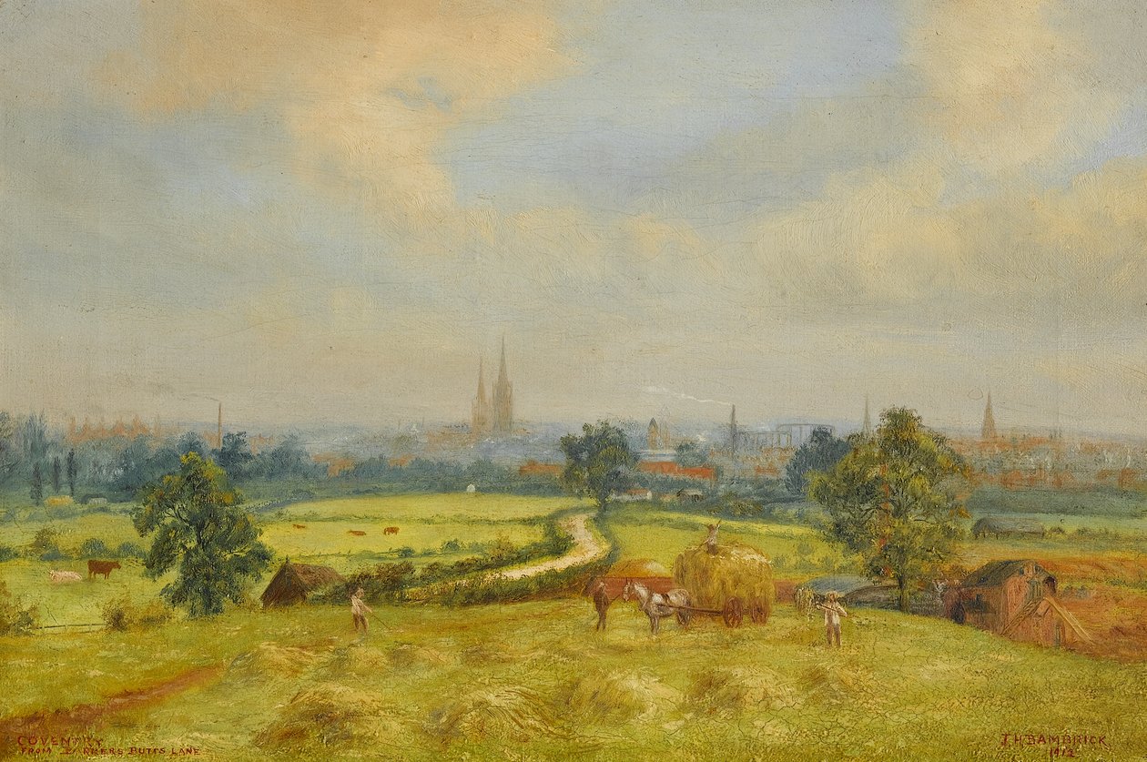 Coventry z Barkers Butts Lane autorstwa James Henry Bambrick