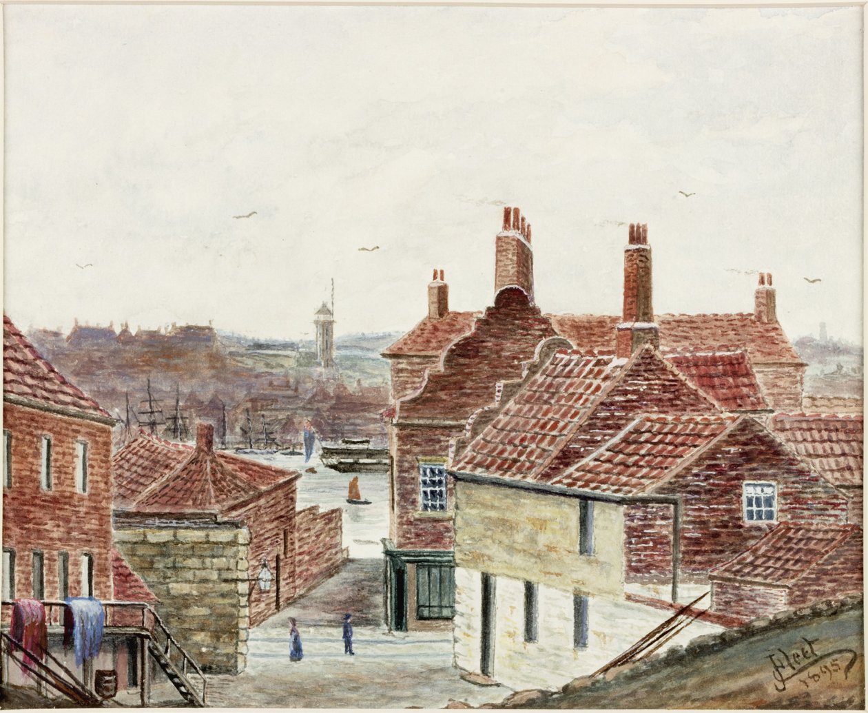 Salmons Lane z Ballast Railway (akwarela i kolor nadwozia na papierze) autorstwa James Henry Cleet