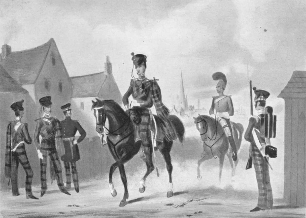 Nakaz przeglądu 71. pułku piechoty lekkiej, c1840, 1909 r autorstwa James Henry Lynch