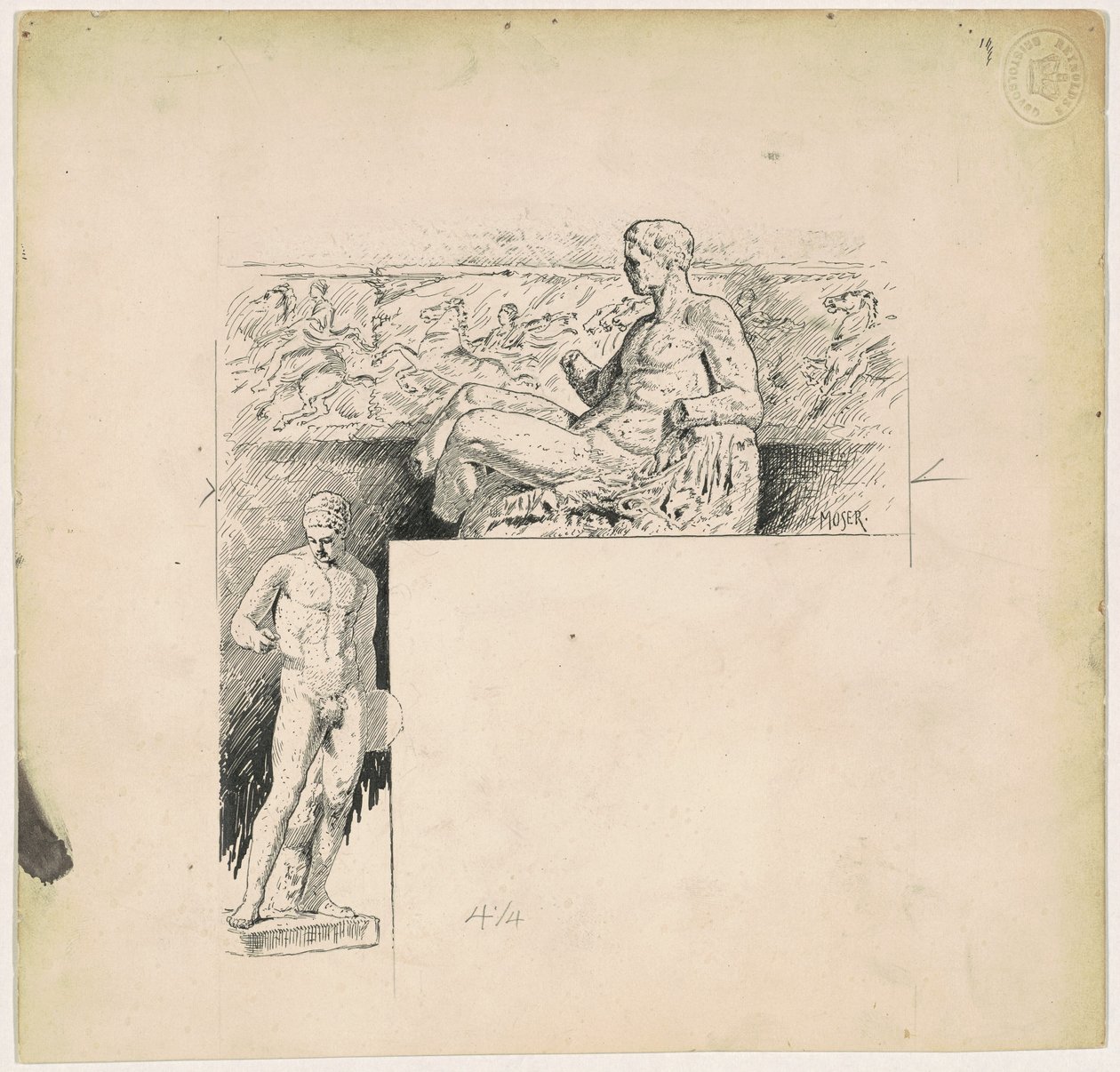 Odlewy z rzeźby antycznej: Partenon autorstwa James Henry Moser