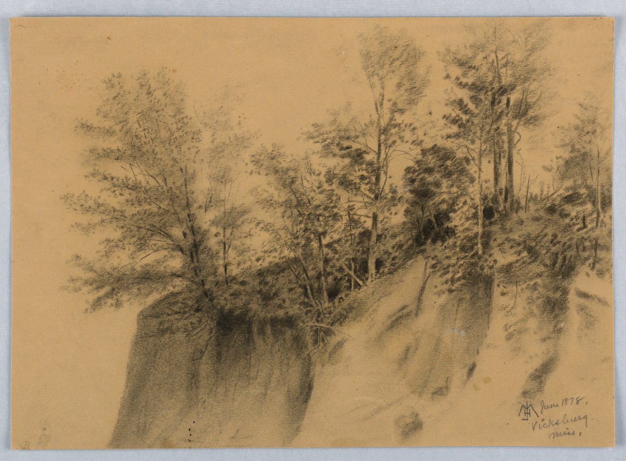 Klif i drzewa, Vicksburg, Miss. autorstwa James Henry Moser